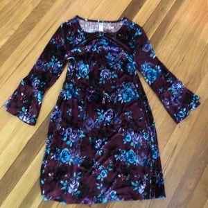 Purple floral dress